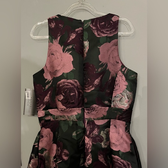 TAHARI ASL METALLIC JACQUARD MIDI DRESS NWT (LAST CHANCE) - Picture 6 of 7